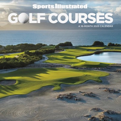 Trends International 2025 Sports Illustrated Golf Courses Wall Calendar: Monthly, 12x12", Paper, Saddle Stitch, All Ages