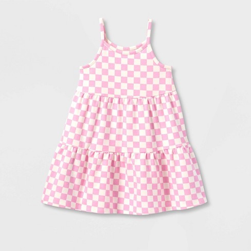 Grayson Mini Toddler Girls' Tiered Dress - Pink - image 1 of 3