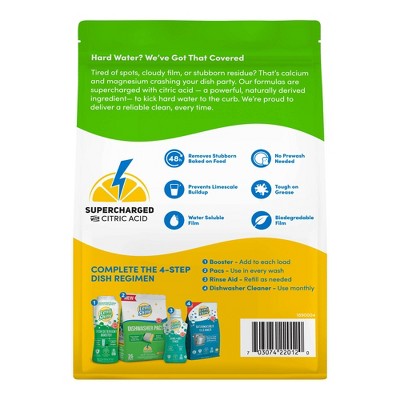 Lemi Shine Citrus Dishwasher Packet Detergents Auto Dish Detergent - 52ct: Resealable Bag, Streak-Free Glass, Removes Grease, Eliminates Stains