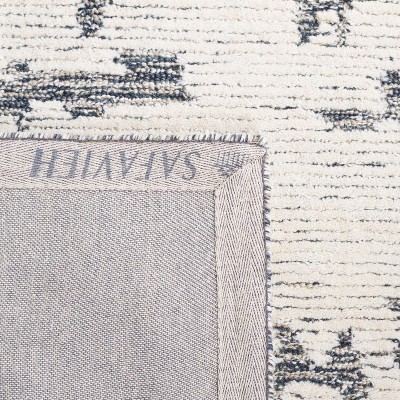 Charcoal and Ivory Hand-Tufted Wool Runner Rug