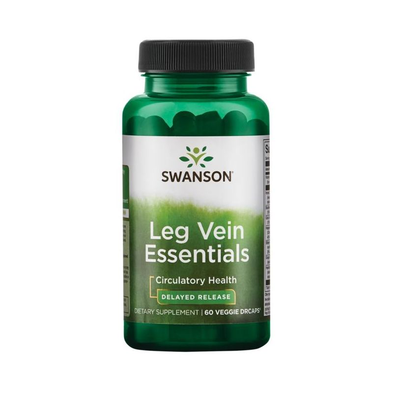 Swanson Herbal Supplements Delayed Release Leg Vein Essentials Veggie Capsule 60ct, 1 of 4