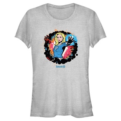 Juniors The Fantastic Four: First Steps Invisible Woman Power T Shirt