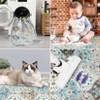Modern Washable Area Rug, Vintage Distressed Throw Carpet with Non Slip Backing, Low Pile Stain Resistant Floor Cover for Home - 4 of 4