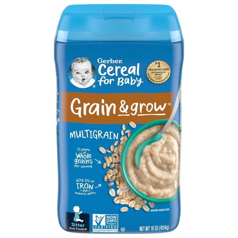 Gerber Multigrain Baby Cereal - 16oz, 1 of 10