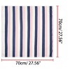Allegra K Women's Stripe Print Square Scarves Head Scarf Neckerchief - 3 of 4