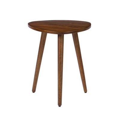 MH London Bond 18" Solid Wood End Table Triangular Top