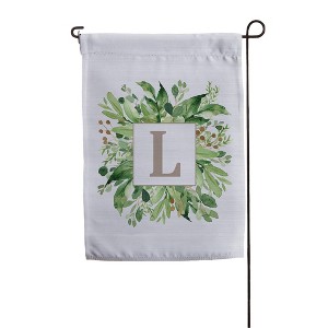 Personalization Mall Spring Greenery Personalized Letter Garden Flag - 1 of 1