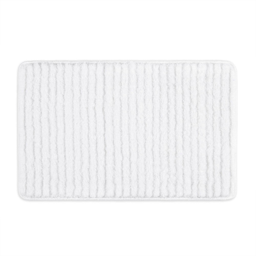 20x32 Ombre Oasis Bath Mat Navy Blue/White - Home Dynamix