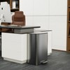 XINGHANZHENXUAN Indoor Trash Cans, Kitchen Foot Pedal Operated Soft Close Trash Can - 2 of 4