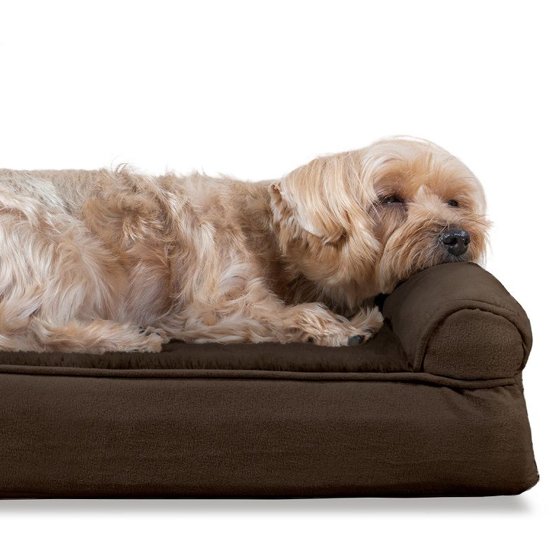 FurHaven Plush & Suede Full Support Sofa Dog Bed, 5 of 9