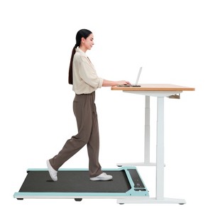 VisioGear Walking Pad Treadmill, Portable Small Under Desk Treadmills for Home and Office, Blue & Black, 49.41"*20.47"*4.92" - 1 of 4