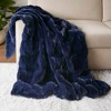 Grungis 1 PCS 50x60" Faux Fur Throw Blankets,Soft Blankets for Bedroom - 4 of 4