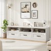 TV Stand for 75 Inch TV, Mid-Century Modern Entertainment Center with Storage Drawer, 70" TV Console with Open Shelves - 3 of 4