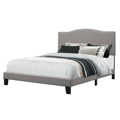 Hillsdale Furniture Full Kiley Bed In One Glacier Gray: Upholstered ...