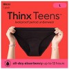 Thinx Teens Bikini Leakproof Period Underwear - Black - 3 of 4