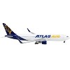 Boeing 767-300ER Commercial Aircraft "Atlas Air" White and Blue 1/400 Diecast Model Airplane by GeminiJets - 2 of 3