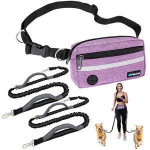 PetAmi Hands Free Dog Leash, Running Belt for Walking Jogging, Waist Zipper Pouch Fanny Pack with Waste Bag Dispenser - 1 of 4