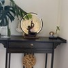 Artloge 2 Tiers Classic Bamboo Console Table with Drawer Hallway Living Room Furniture Brown - 2 of 4
