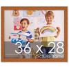 PosterPalooza | Slim Profile Brown Picture Frame - UV Acrylic, Backing Board, Hanging Hardware Included - 2 of 4