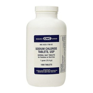 CMC Sodium Chloride 1 g Tablets for Electrolyte Replenishment, Hydration Support, and Sodium Balance – 1000 Count - 1 of 4