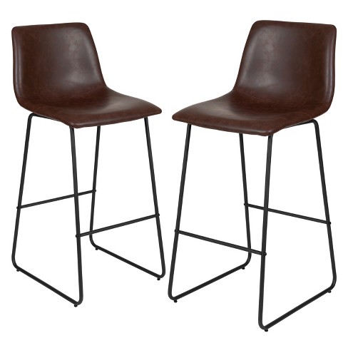 Emma And Oliver Set Of 2 Kitchen Bar, Bar Stools 30 Inch Height