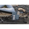 Zenithen Outdoor Patio Folding Collapsible Hammock w/ Sturdy Frame and Pillow For Camping, Blue - 4 of 4