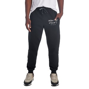 Friends How You Doin'? Quote Unisex Jogger Sweatpants with Pockets for Men and Women Black - 1 of 4