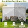 10x10 Pop Up Canopy with 4 Sidewalls, Outdoor Portable Instant Canopy Waterproof Tent, Versatile Gazebo for Camping, Outdoor Parties, Backyard - 4 of 4