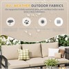 COWLOWN 7 Piece Khaki Metal Patio Furniture Set with 2 Storage Compartments, Outdoor Sectional Sofa Ideal for Backyard, Garden and Poolside Areas - 3 of 4