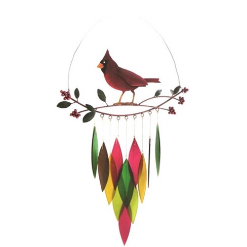 Small Cardinal Wind Chimes 8" bird wind chimes 