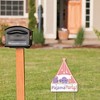 Big Dot of Happiness Pajama Slumber Party - Outdoor Lawn Sign - Girls Sleepover Birthday Party Yard Sign - 1 Piece - 2 of 4