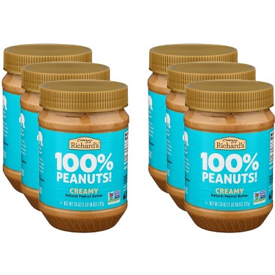 Crazy Richard Peanut Butter Creamy - Case of 6 - 26 oz