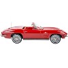1963 Chevrolet Corvette Stingray Convertible Riverside Red 1/18 Diecast Model Car by Norev - 4 of 4