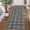 2'x6' Area Rug for Living Room, Machine Washable Non-Slip Vintage Style, Stain Resistant Mat for Dining, Nursery, Office, Entrance, Kitchen, Red - 2 of 4