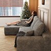 107" Cloud Plush Corduroy Modular L-Shaped Sectional Sofa with Left Chaise, Floor Design, No Assembly - 4 of 4