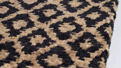 Hand-Knotted Bohemian Black Wool 2' x 3' Area Rug