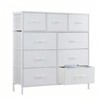 SKRAN Tall Fabric Clothes Cabinet Storage Organizers with 9 Drawers And Wood Top Surface Table Chest Of Drawers, Living Room, Hallway, Porch - 4 of 4