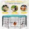 FDW Large Metal Chicken Coop Pet Playpen with Waterproof Cover Outdoor Walk-in Poultry Cage Outdoor Backyard Farm Cage - 4 of 4