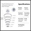 Ludomide Modern High Ceiling Chandelier, Six Ring 3-Color Changing LED Crystal Pendant Light for Living Room, Staircase, Foyer - 4 of 4
