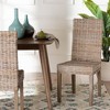 bali & pari Nevina Rattan and Mango Wood Dining Chair Kubu Gray/Rustic Taupe - 3 of 4