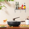 Stainless Steel Wall Shelf,Commercial Wall-Mounted Rack with Backsplash and Two Brackets,Heavy-Duty Metal Shelving for Kitchen,Restaurant,Garage - 2 of 4