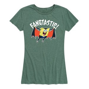 Women's - SpongeBob SquarePants - Fangastic Short Sleeve Graphic T-Shirt - 1 of 4