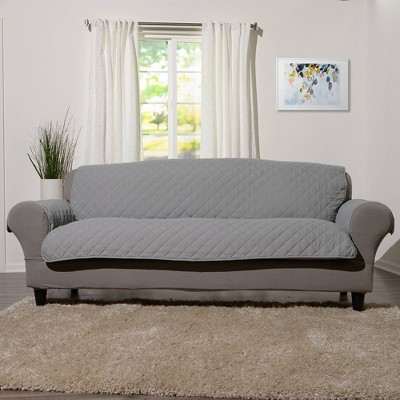 Microfiber Sofa Furniture Protector Gray - Sure Fit