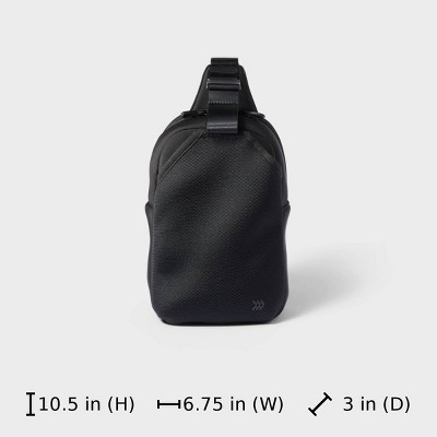 All In Motion Water Bottle Crossbody Bag - All In Motion™ Black: Recycled Polyester, Knit — фото 5