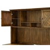 Martin Furniture Porter Traditional Wood Hutch With Doors Brown: 44" High, No Assembly, 68.5" Wide - 4 of 4