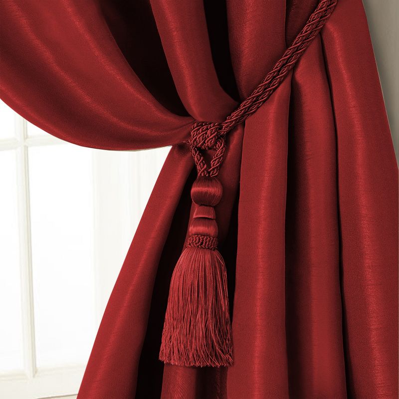 Amelia Decorative Tassel Window Curtain Tieback - 24" - Elrene Home Fashions, 2 of 4