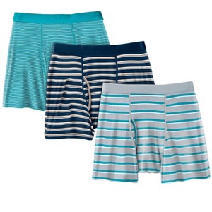KingSize Men's Big & Tall Cotton Mid-Length Briefs 3-Pack - 1 of 4