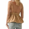 Women's Crinkle Cotton Floral Crochet Babydoll Cami Top - PROMESA - 3 of 3
