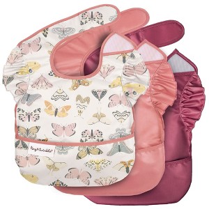 Tiny Twinkle Mess-Proof and Waterproof Baby Food Bib for Boys or Girls, Machine Washable and BPA-Free w/Adjustable Closure - 1 of 4