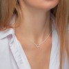 EVERLY JEWELRY |Silver Bead Necklace, 18-inch - 4 of 4
